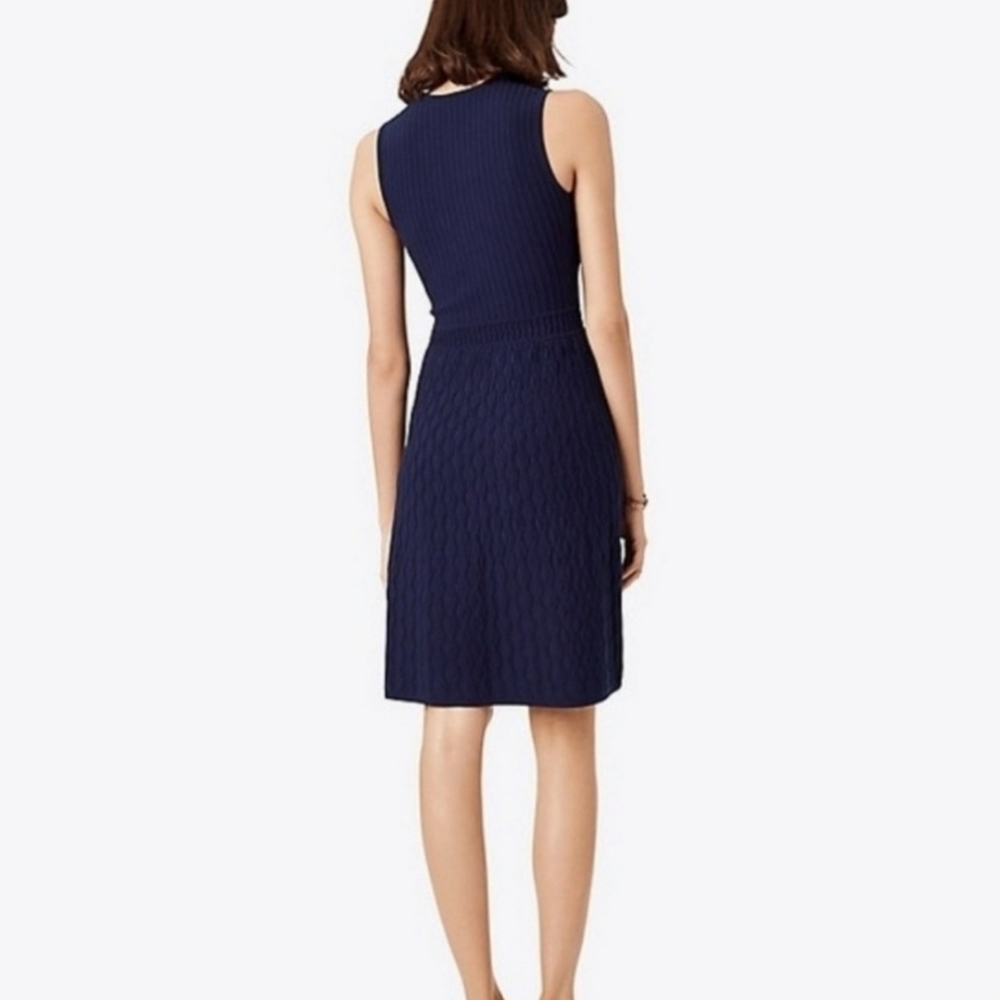 TORY BURCH Liam Textured Fit-And-Flare Dress - Picture 2 of 7